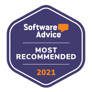 Software Advice Most Recommend 2021 accolade badge