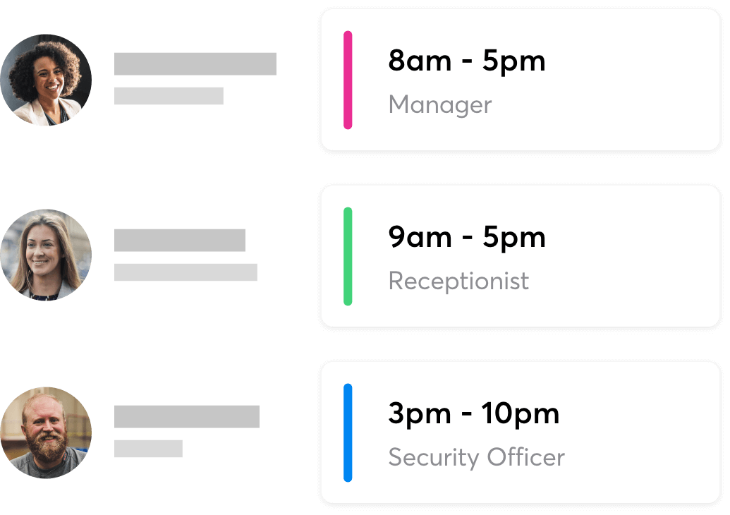 Simple security business rota in RotaCloud